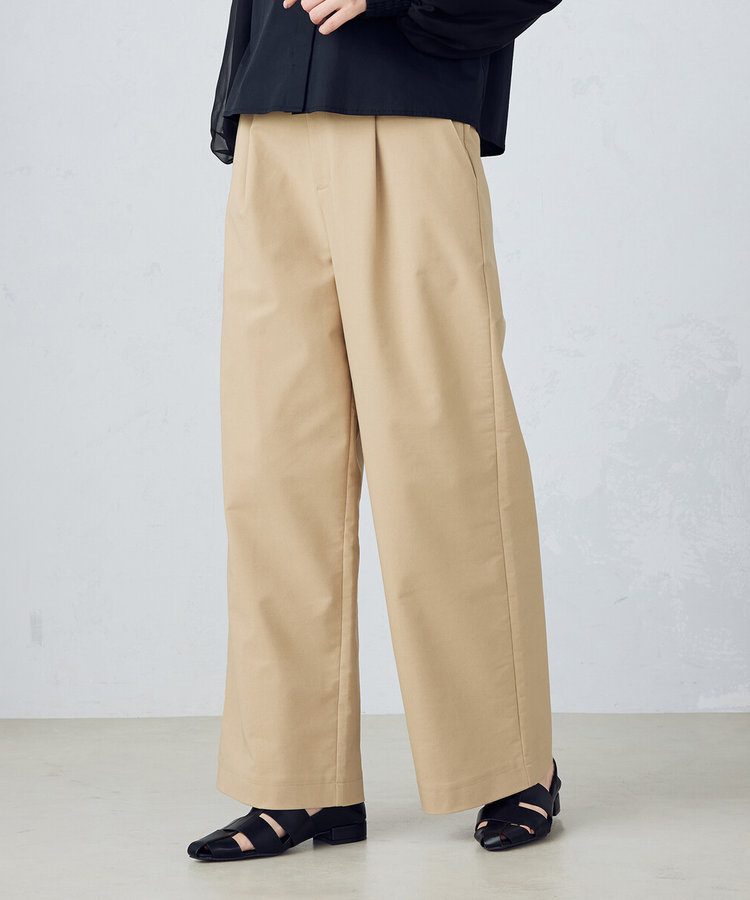 美しいベーシックパンツ】ワイドシルエット チノパンツ（38-52PK50-205
