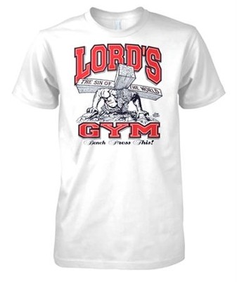 Lord's Gym T-Shirt, White, X-Large (46-48): 9128000072