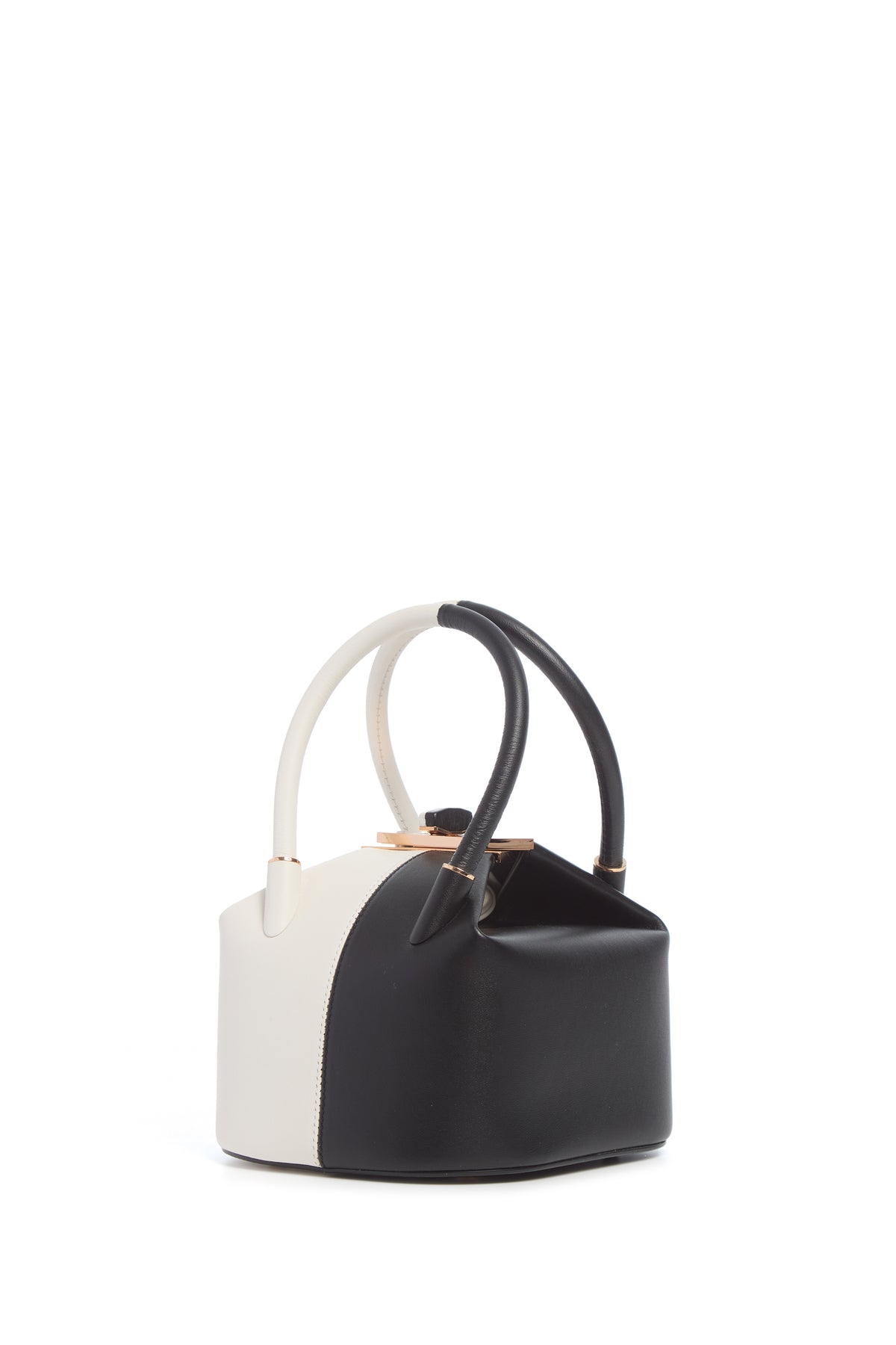 Mini Baez Bag in Black & Ivory Nappa Leather – Gabriela Hearst