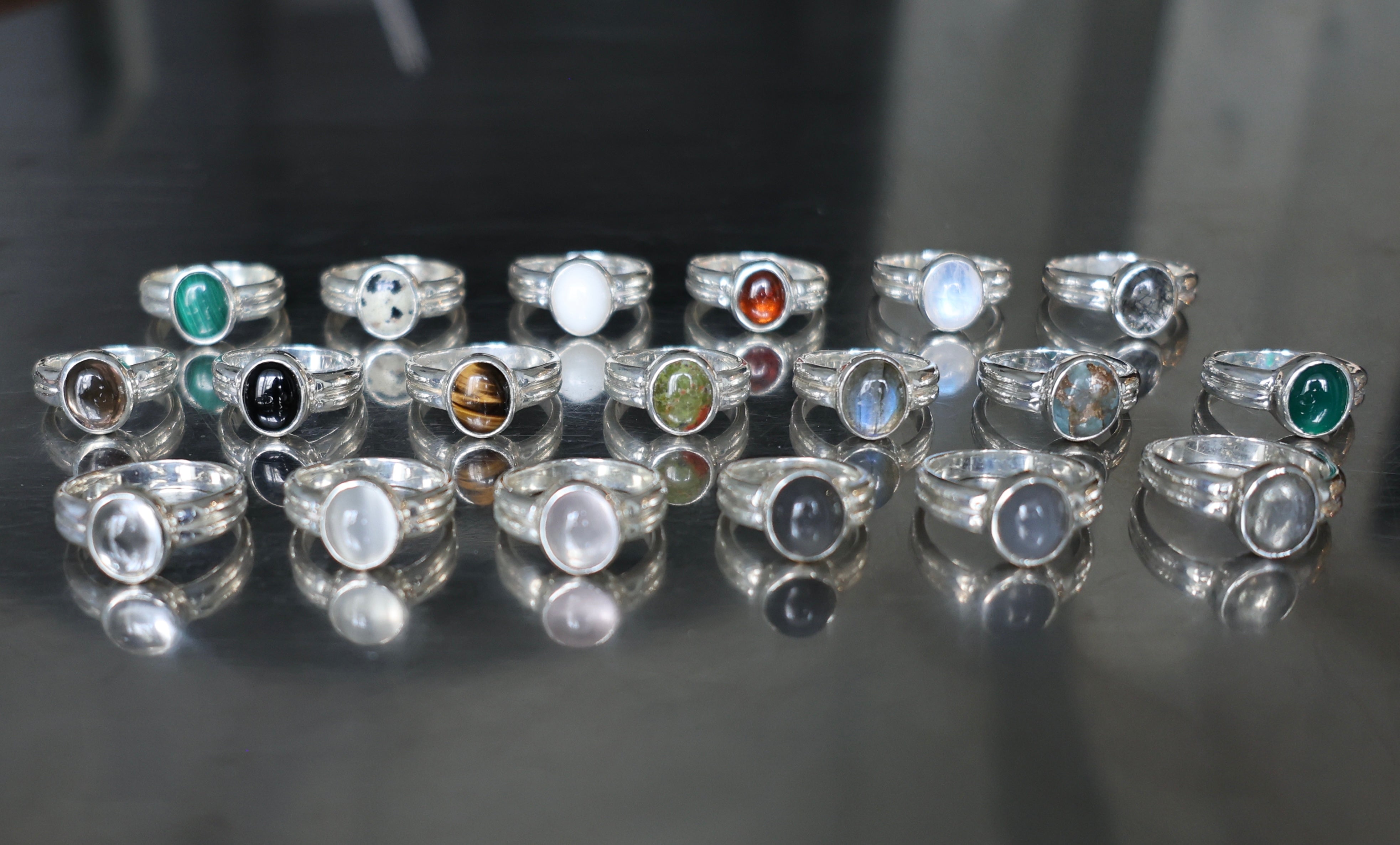 stone double ring – GAGAN