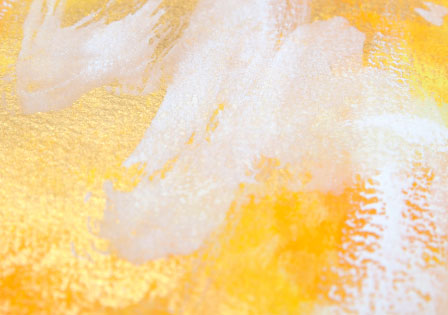 筆遊び金×黄|a219|【ギャラリー笑夢】イメージ画.風水画.出産祝い.新築