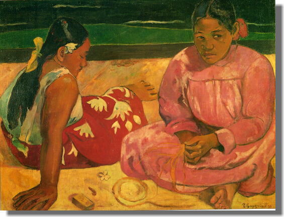 浜辺の二人の女 ゴーギャン 絵画販売