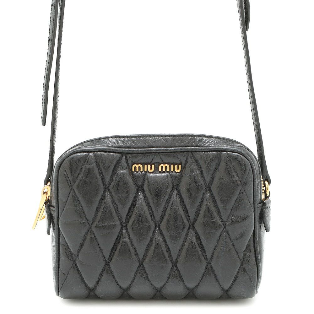 ミュウミュウ ショルダーバッグ キルティング レザー Miu Miu バッグ