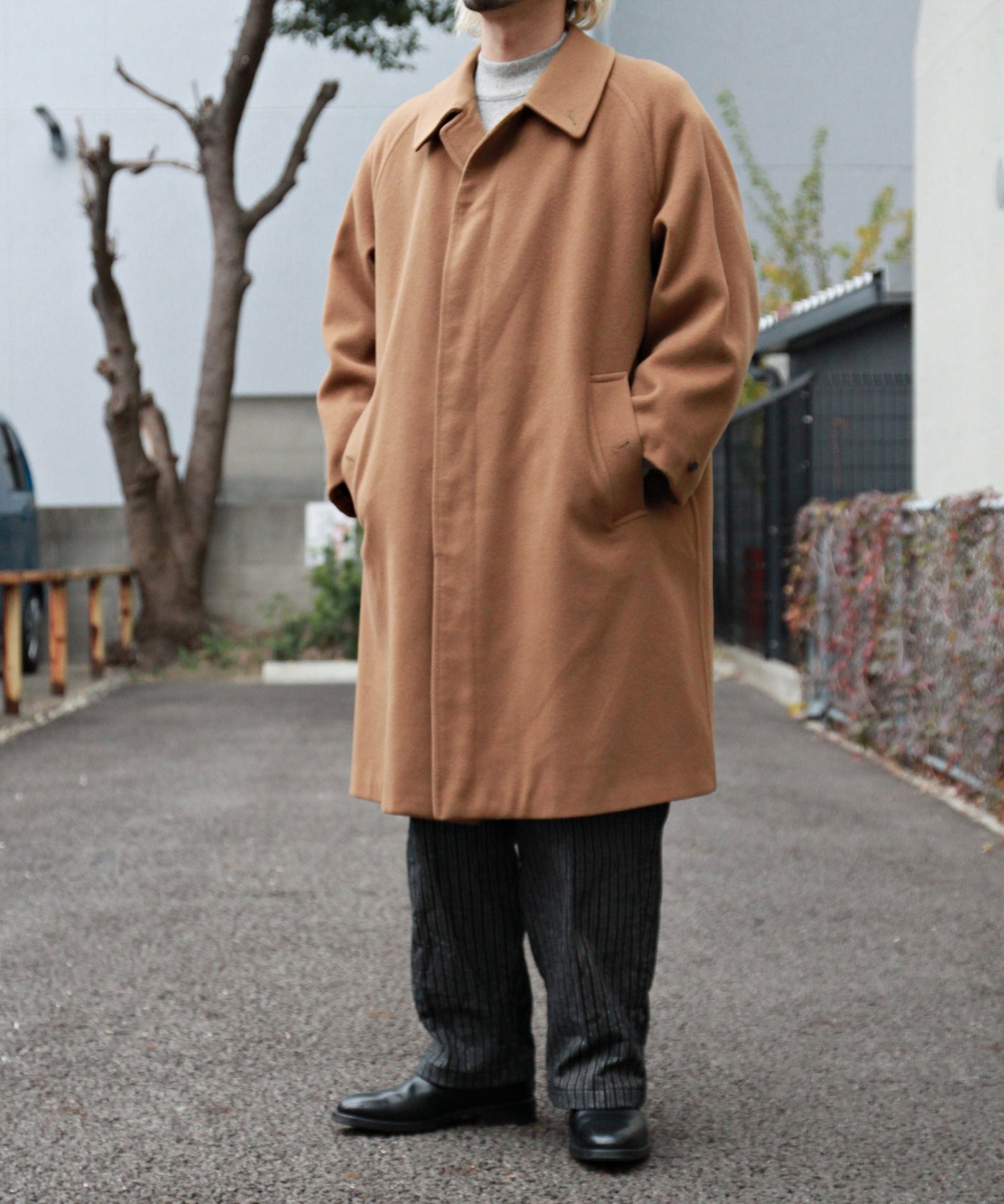 80's VINTAGE BURBERRY Balmacaan Coat cashmere 80年代 ヴィンテージ