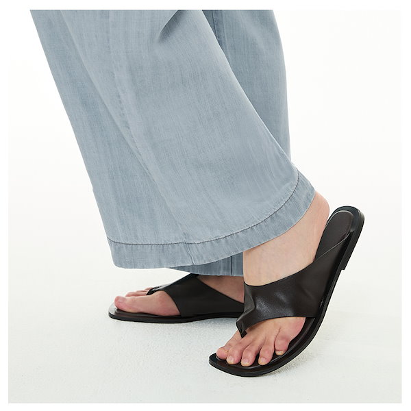 Qoo10] アンダール アイス テンセル デニム ワイド パンツ