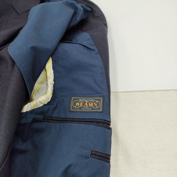 BEAMS PLUS 紺ブレ 金ボタン 3ボタン サイズ34 ウール ブレザー