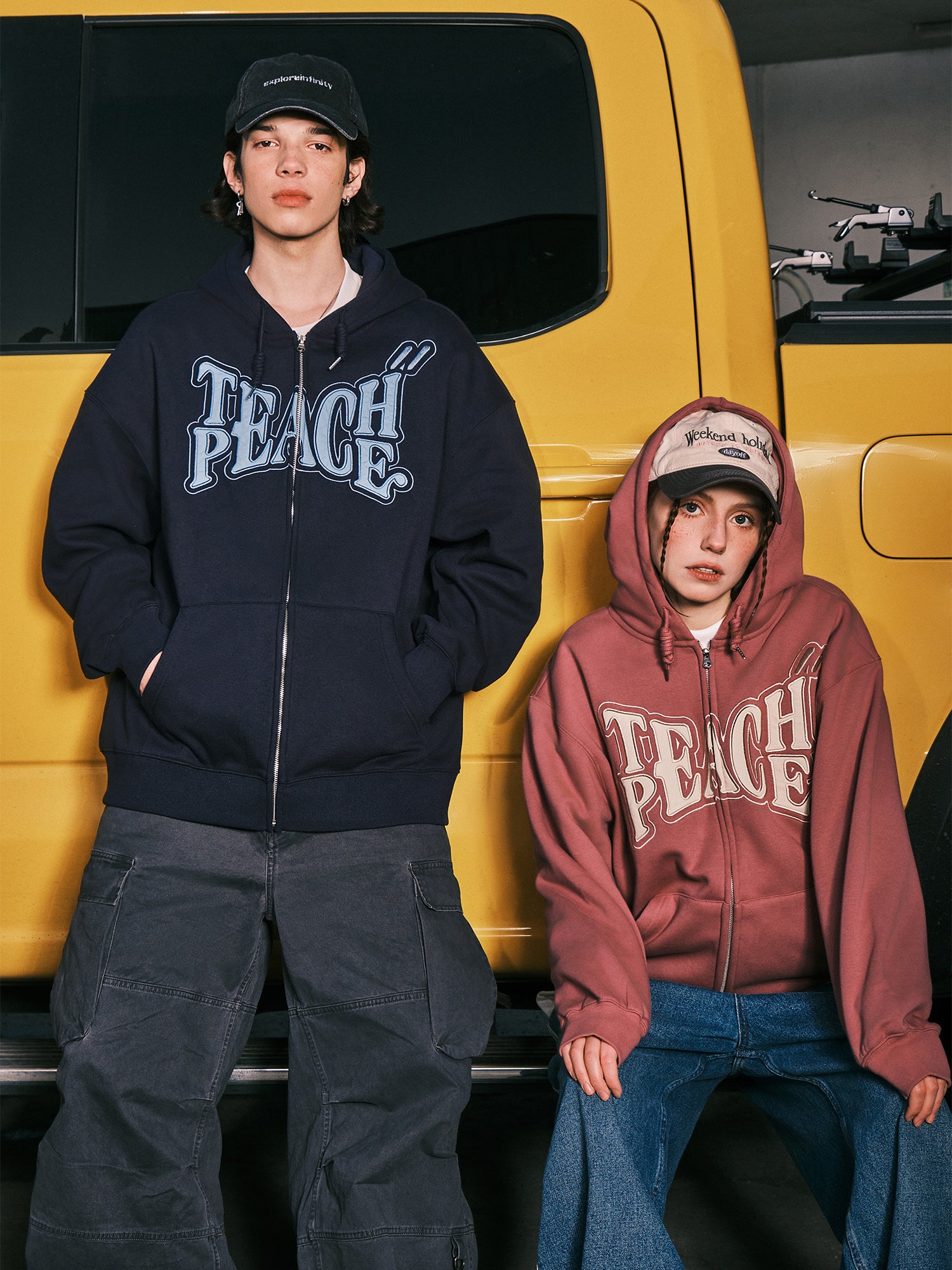 PATCH EMBROIDERY ZIPPED HOODIE – GEEK