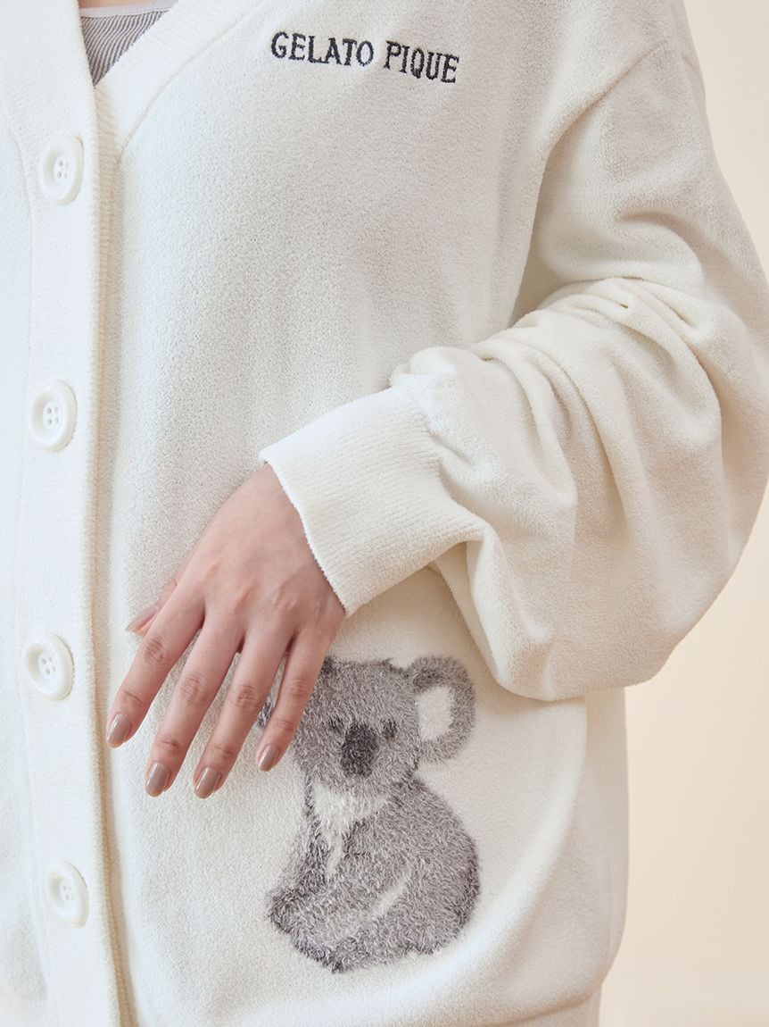 Koala Jacquard Airy Moco Cardigan
