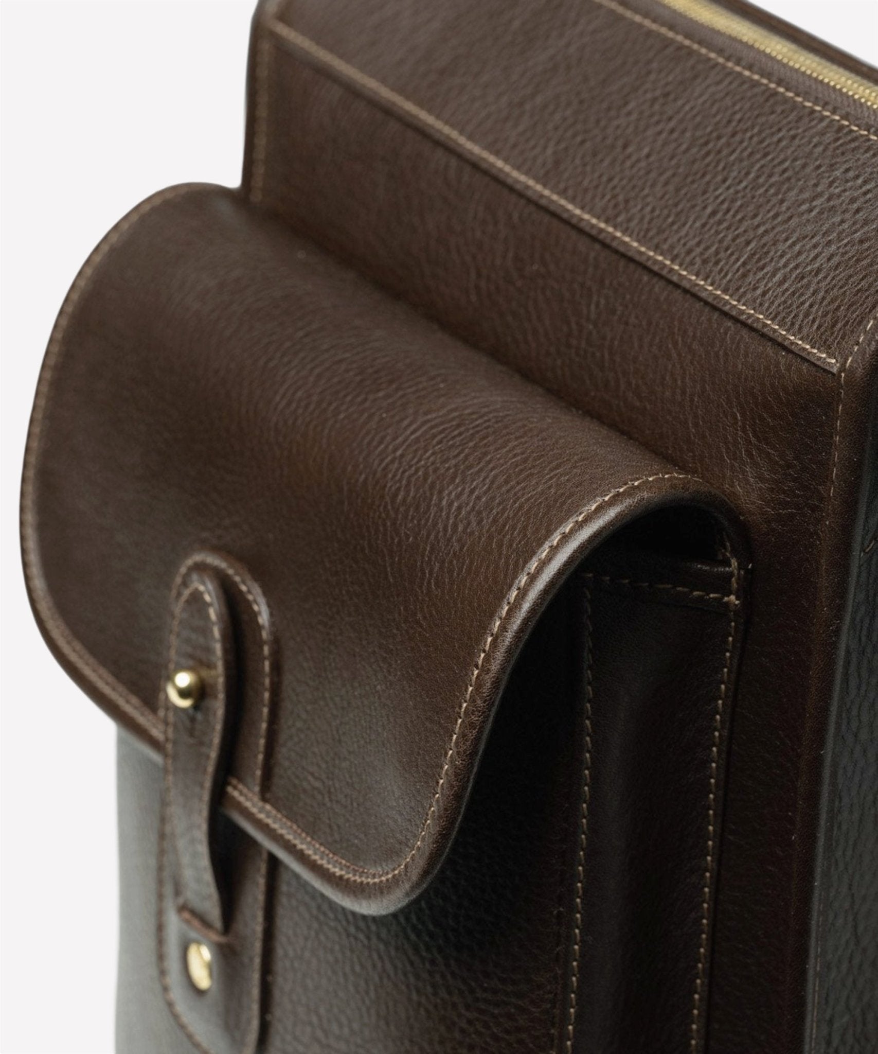 Gearpack No. 4 | Vintage Walnut Leather Crossbody Bag | Ghurka