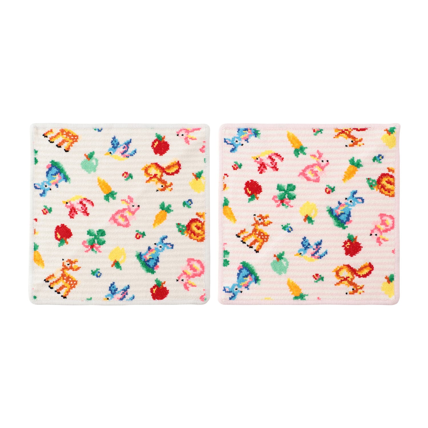 フェイラー ティップトップフォレスト ボーダー ハンカチ2枚セット