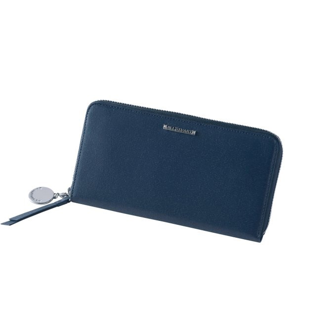 ジルスチュアート ラウンドファスナー長財布(ネイビー)【eGift