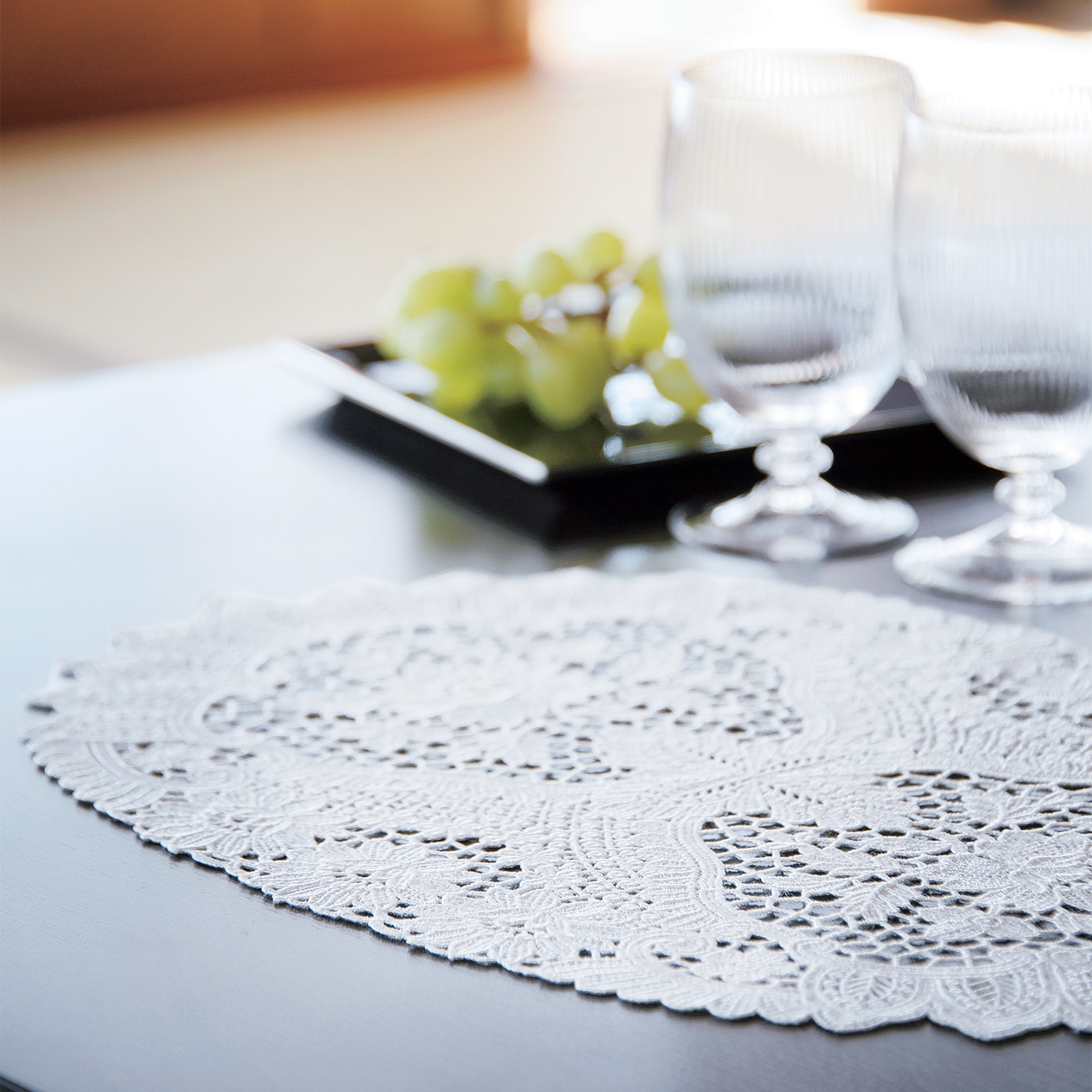 新品！近沢レース テーブルセンター 白 39x96cm/テーブルクロス 2025年