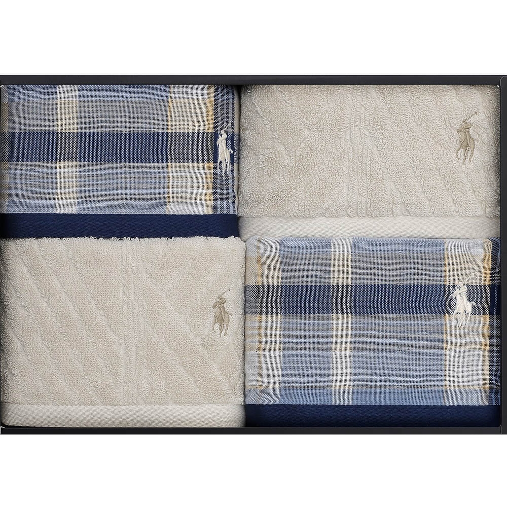 ラルフ ローレン】ウォッシュ＆ハンドタオルセット(ブルー) | Giftpad