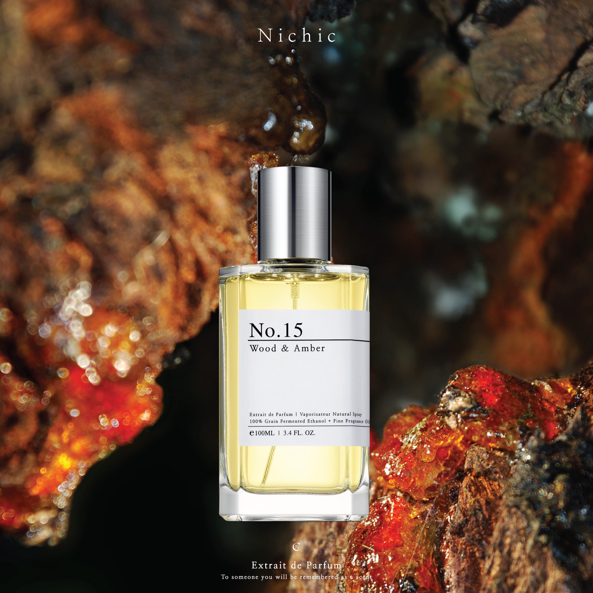 Nichic(ニチック)Extrait de Parfum【No.15】Wood & Amber - 30mL
