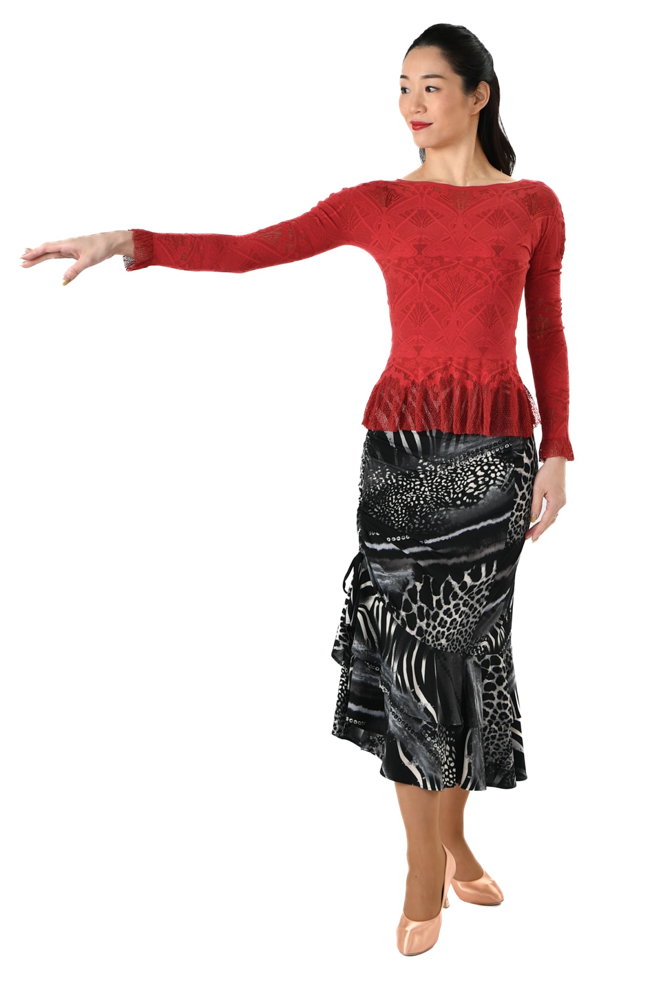 スカートKRSK753 | 社交ダンス タカダンス レッスンウェア 練習着