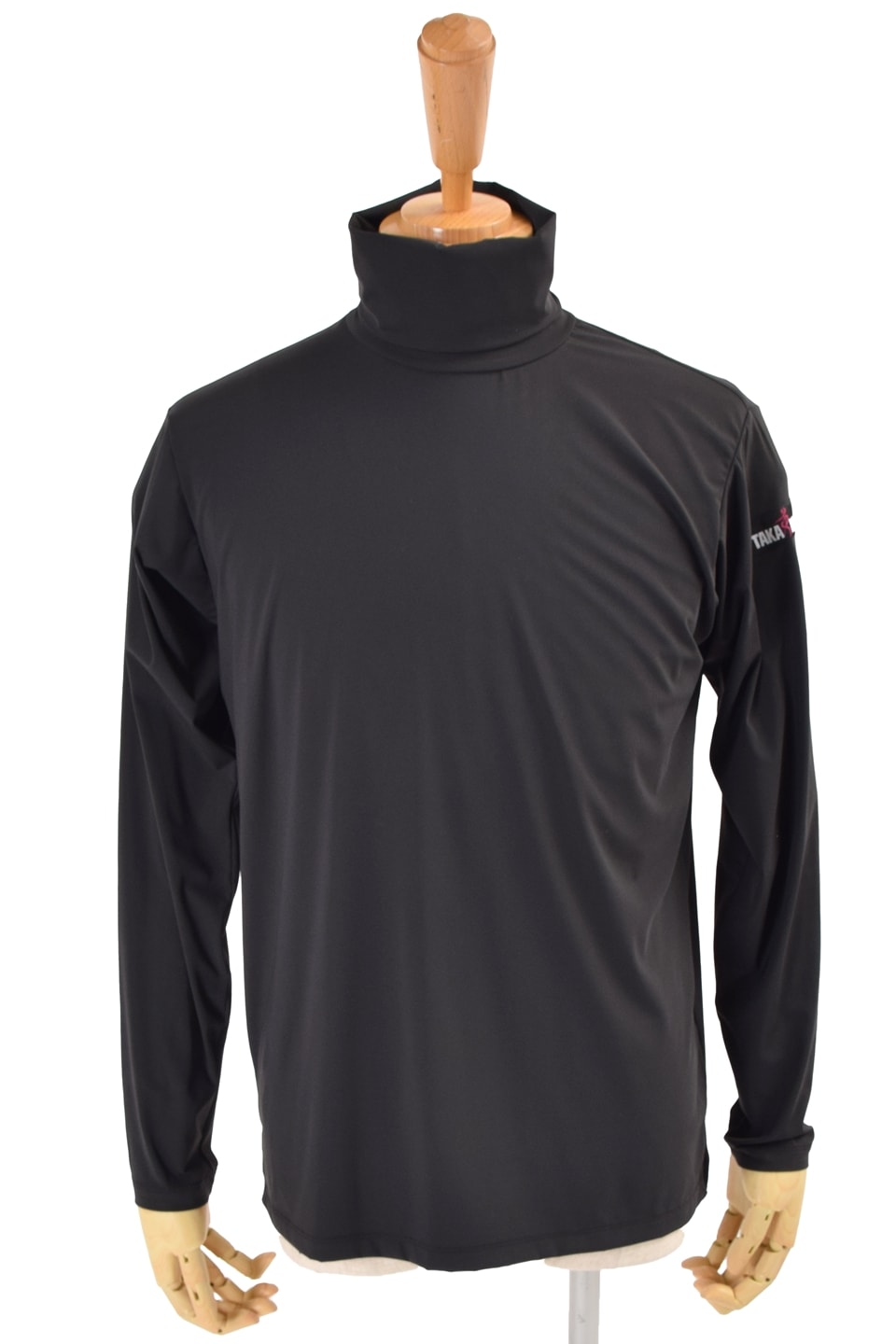 Resurrection GMバイカラーハイネックシャツ ブラックM レザレクション