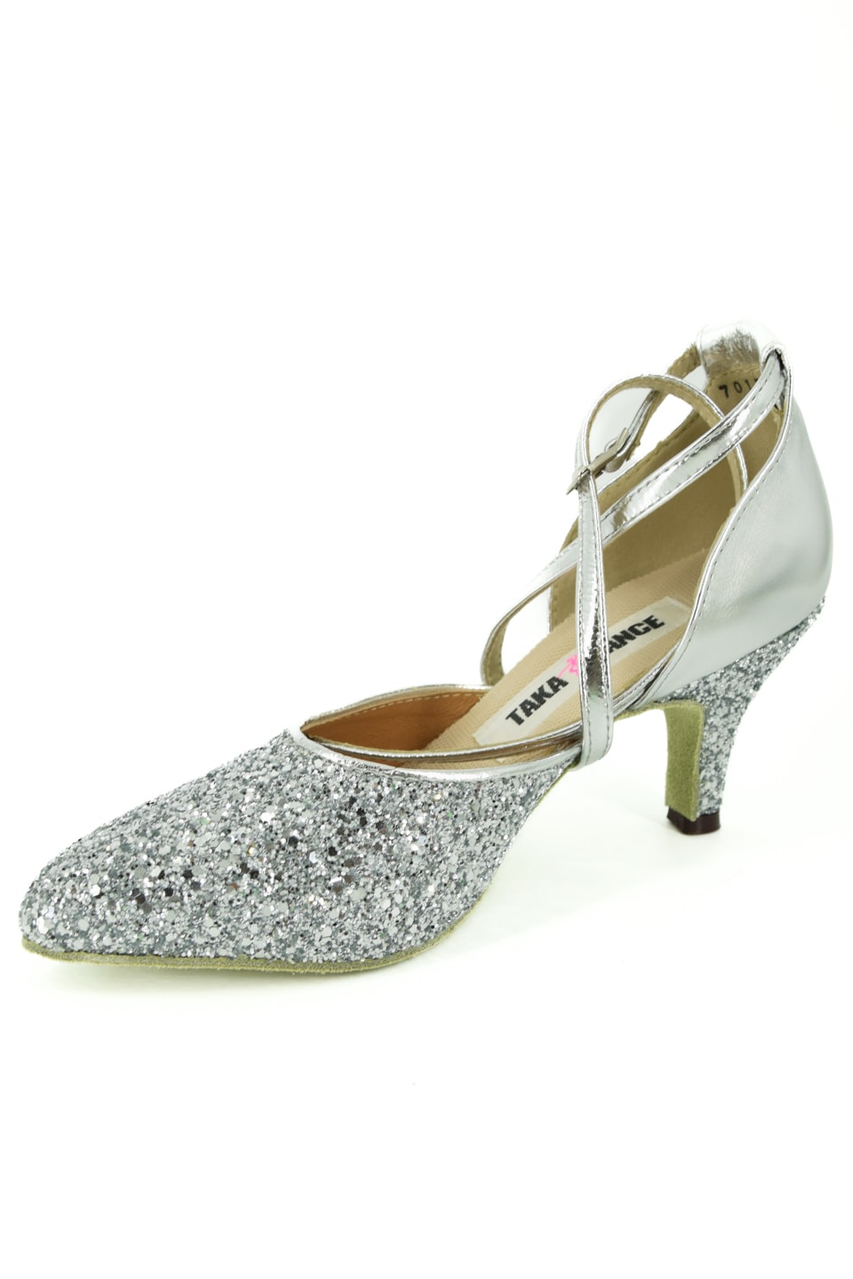 7cmヒール】レディース パーティーシューズ 203 シルバー 社交ダンス