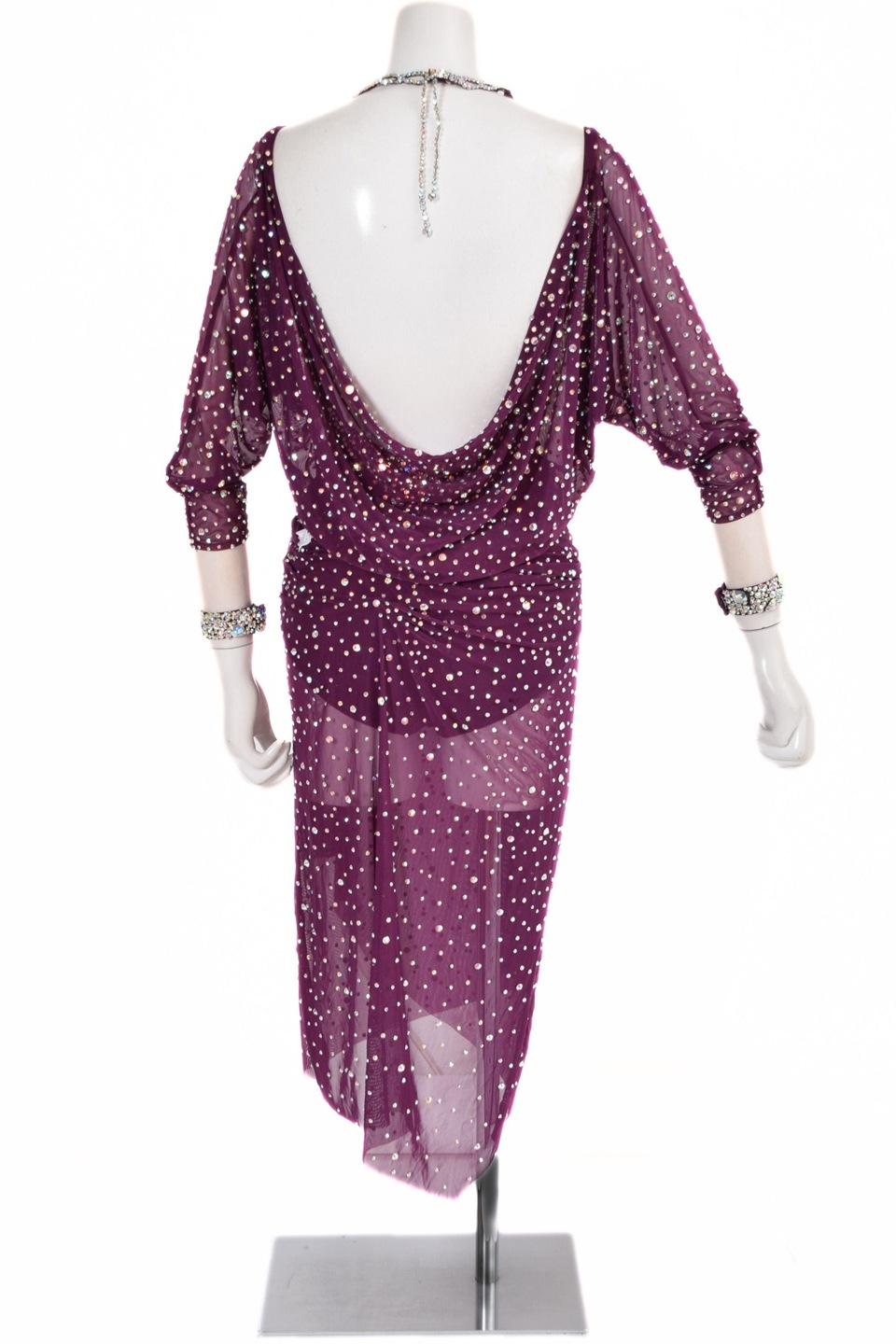 Y6004☆M ピンク スワロミックス ラテンドレス 社交ダンス Y6004☆M