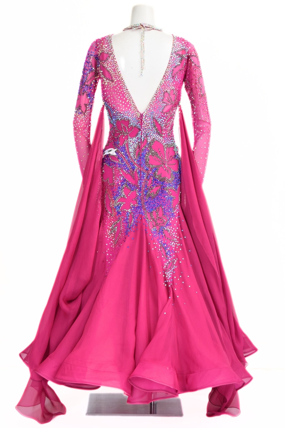 スタンダードドレス WS0681D フーシャ M 社交ダンス モダンドレス