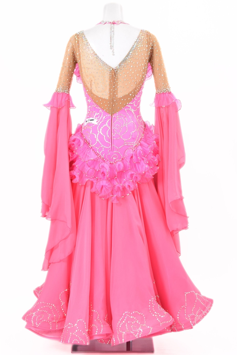 スタンダードドレス WS0730D ピンクフィズ M 社交ダンス モダンドレス