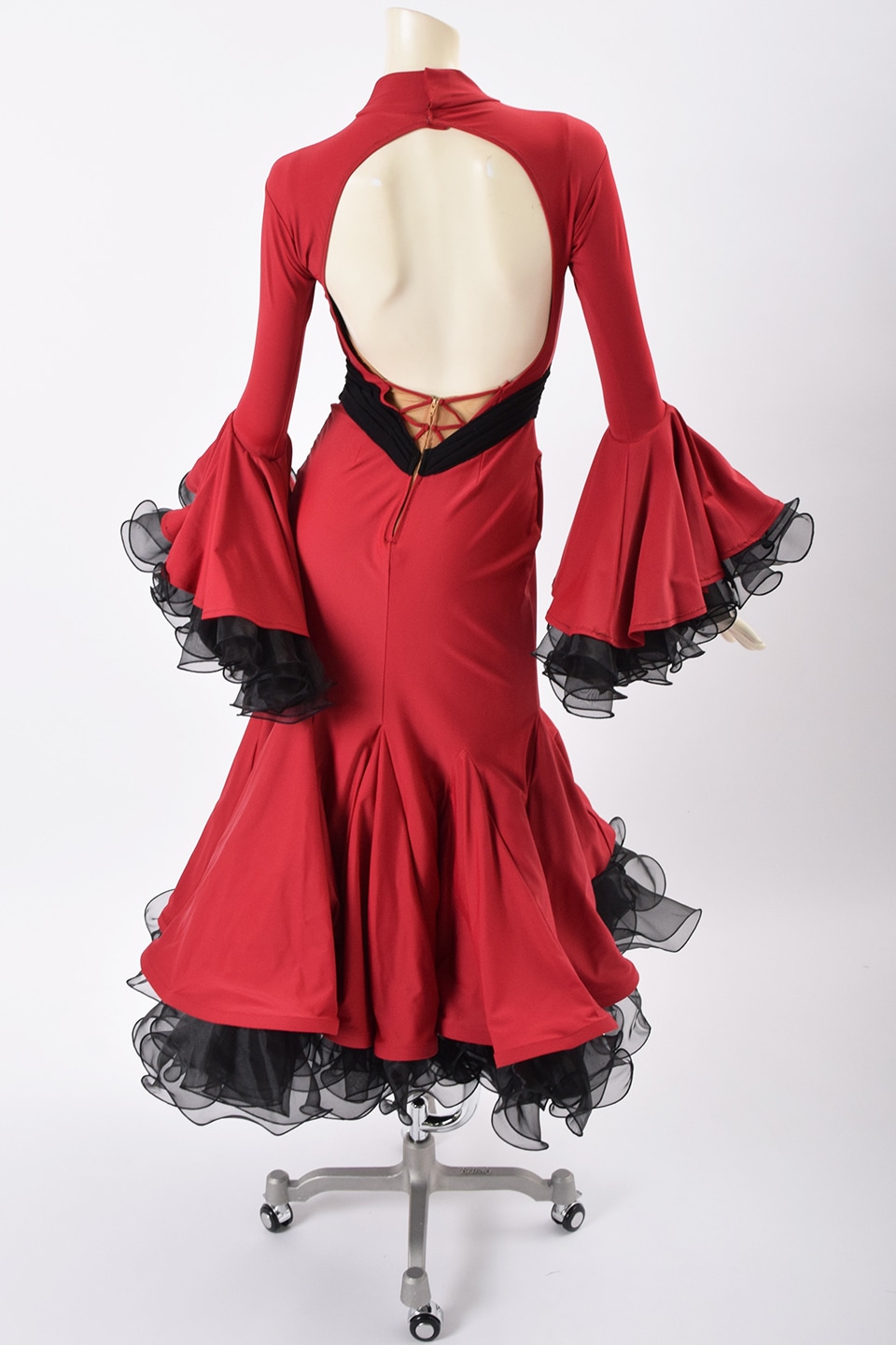 値下げ！社交ダンス競技ダンスラテンドレス パソドレスタカダンスペア衣装