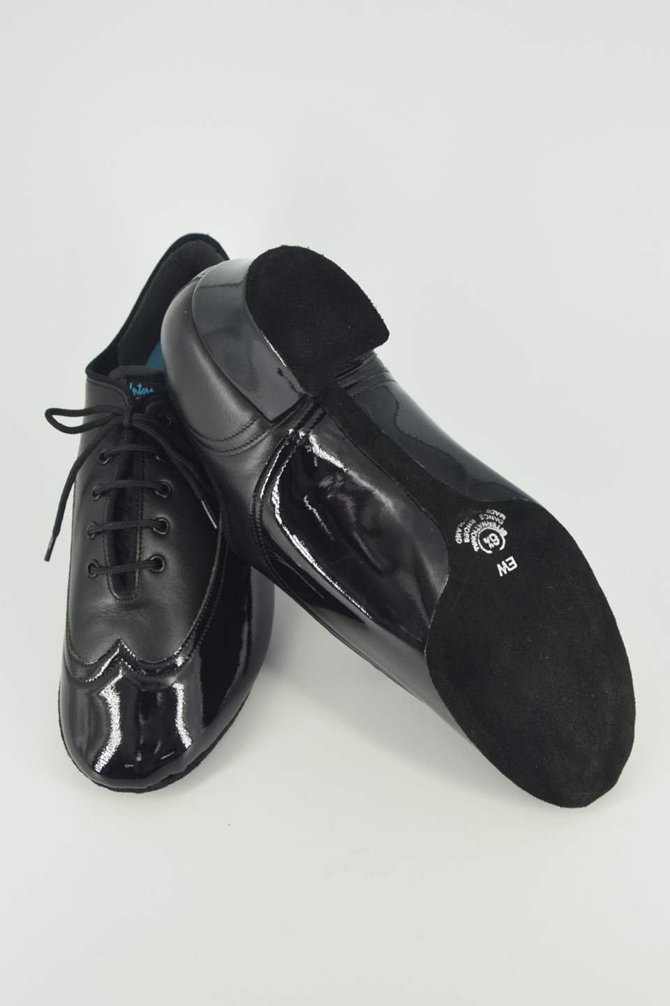 JONES - BLACK CALF/BLACK PATENT ジョーンズ エナメルレザー（メンズ