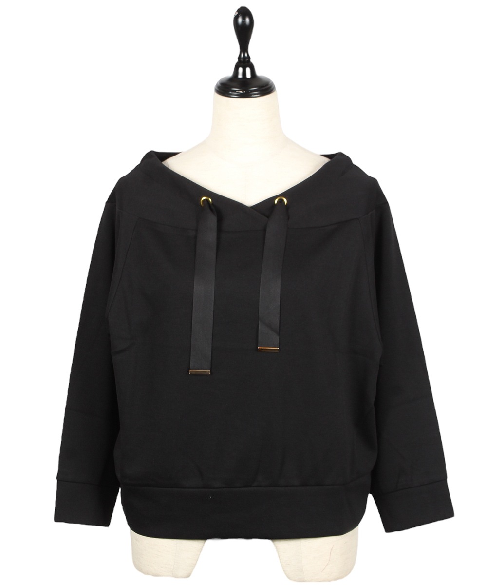 フード風7分袖プルオーバー - 12Twelve Agenda(トゥエルブアジェンダ