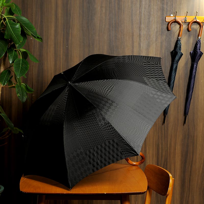 前原光榮商店 皇室 御用達 高級 雨傘 8本骨ジャンプ傘 65cm 楓持ち手