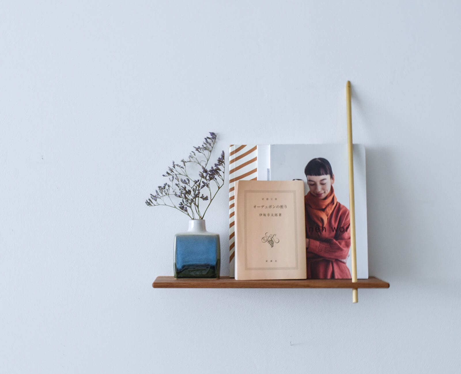 枯白 koku 壁掛け棚 シェルフ 古道具 器 オブジェ 飾り棚 大 枯白 koku