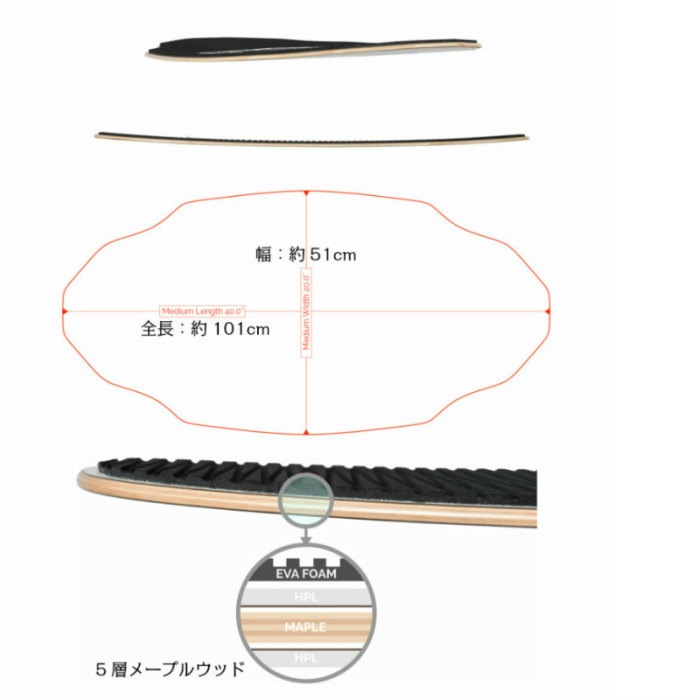 DB ディービー SAC ORIGINAL RED サックオリジナル 5枚層 FLATSKIM