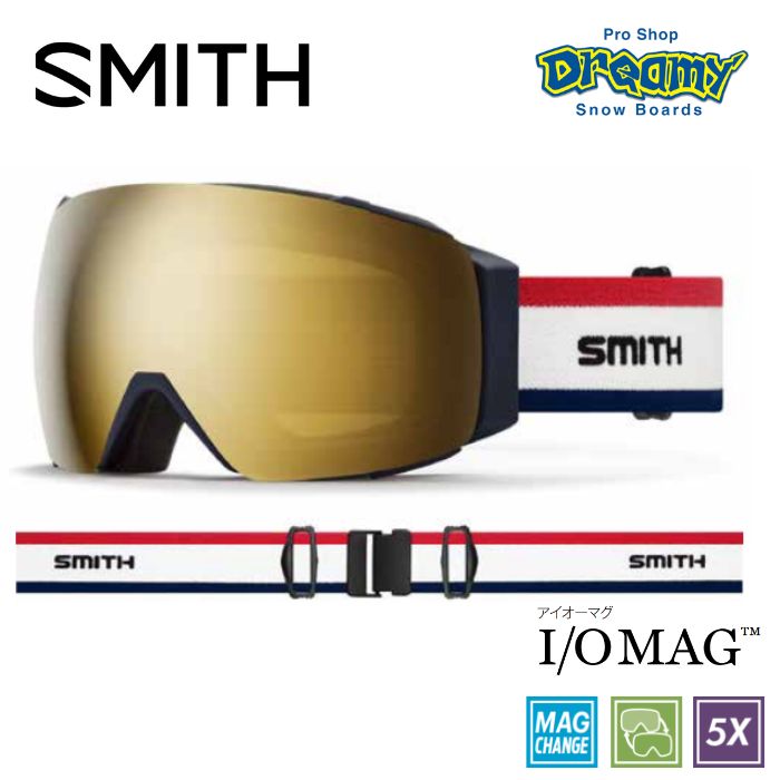 Smith I/o MAG XL スキーゴーグル ホワイト/ブラウン Smith I/o MAG XL