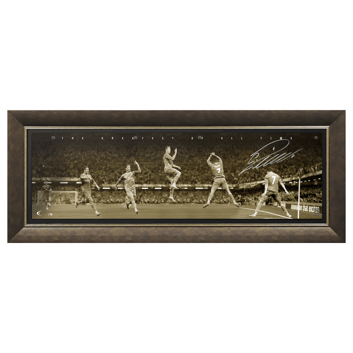 ロナウド直筆サイン入りパノラミックアート