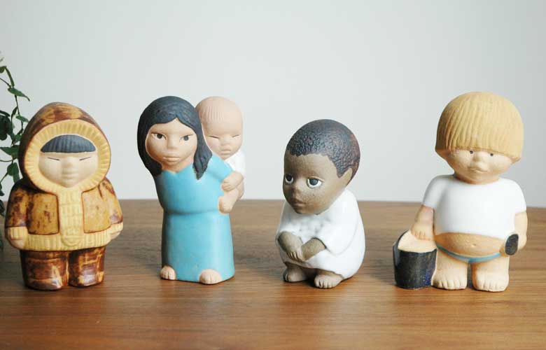 Nord(北の子ども）/世界の子どもたち/オブジェ・置物/Lisa Larson