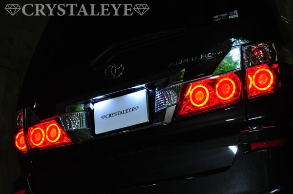 アルファード 10系 後期用 丸型6連 バルカンファイバー LEDテールランプ 10系 アルファード 後期用<BR>丸型ファイバーLEDテールランプ