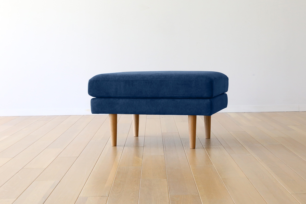 LEO SOFA オットマン ライトブルー オーク脚/ウォルナット脚
