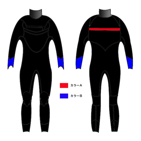ｼｮｰﾄﾁｪｽﾄｼﾞｯﾌﾟセミドライスーツ5×3ミリ | ショートチェストジップ