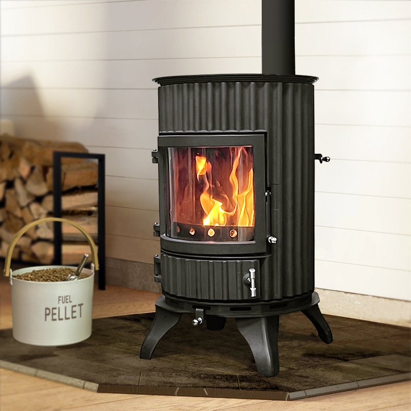 ペレット・薪兼用ストーブ YFE-800 【煙突径 φ106mm】 | ペレット