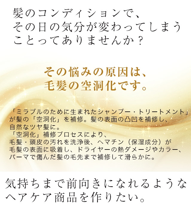 定期便】ミラブルのために生まれたシャンプー・トリートメント（セット）