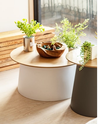 ロンド ラウンドテーブルL（ウッド天板）｜PT-991｜サイドテーブル｜机