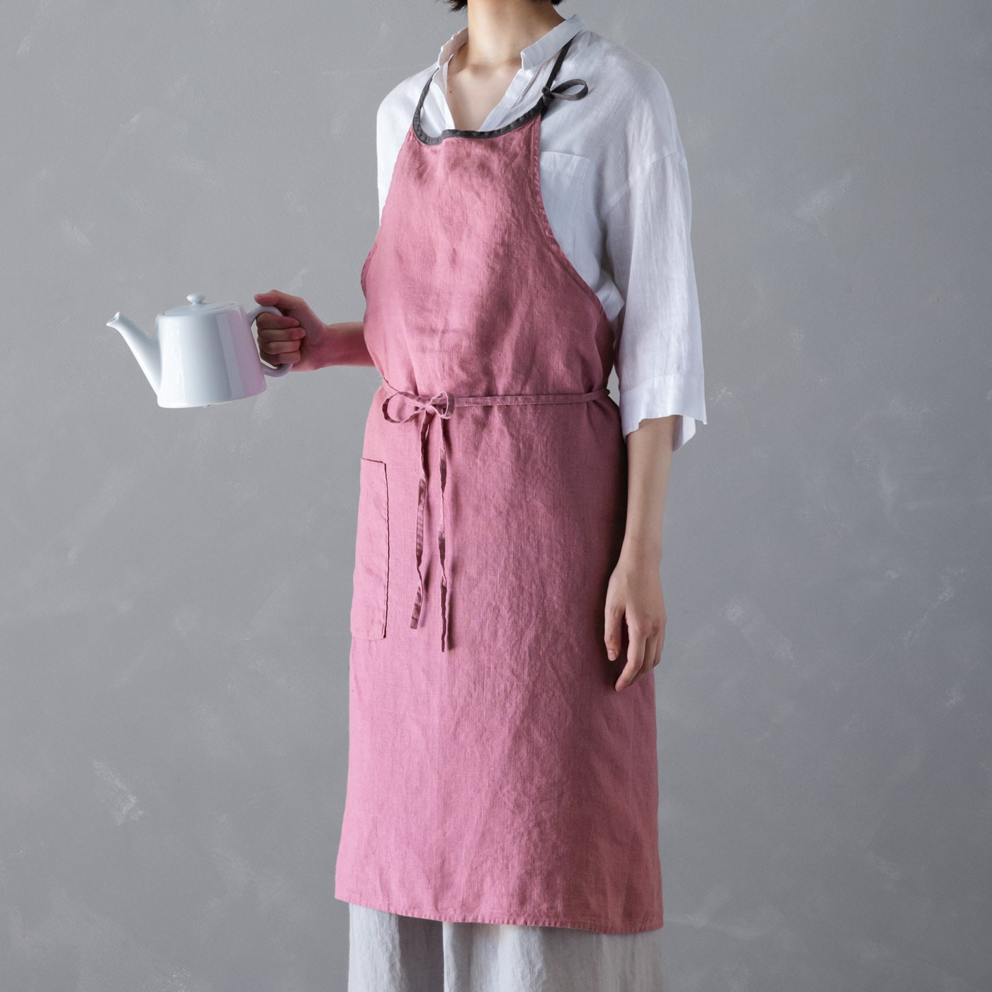 フルエプロン ミラ _ ローズプラリネ