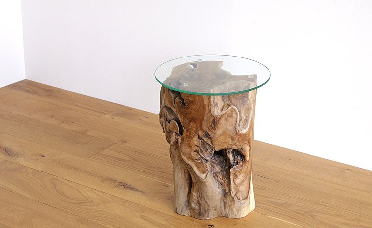 貝塚伊吹丸太サイドテーブル 10000円→8500円 カイヅカイブキサイド