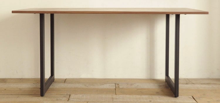 マルナクールA ダイニングテーブル 無垢 ウォールナット アイアン 130