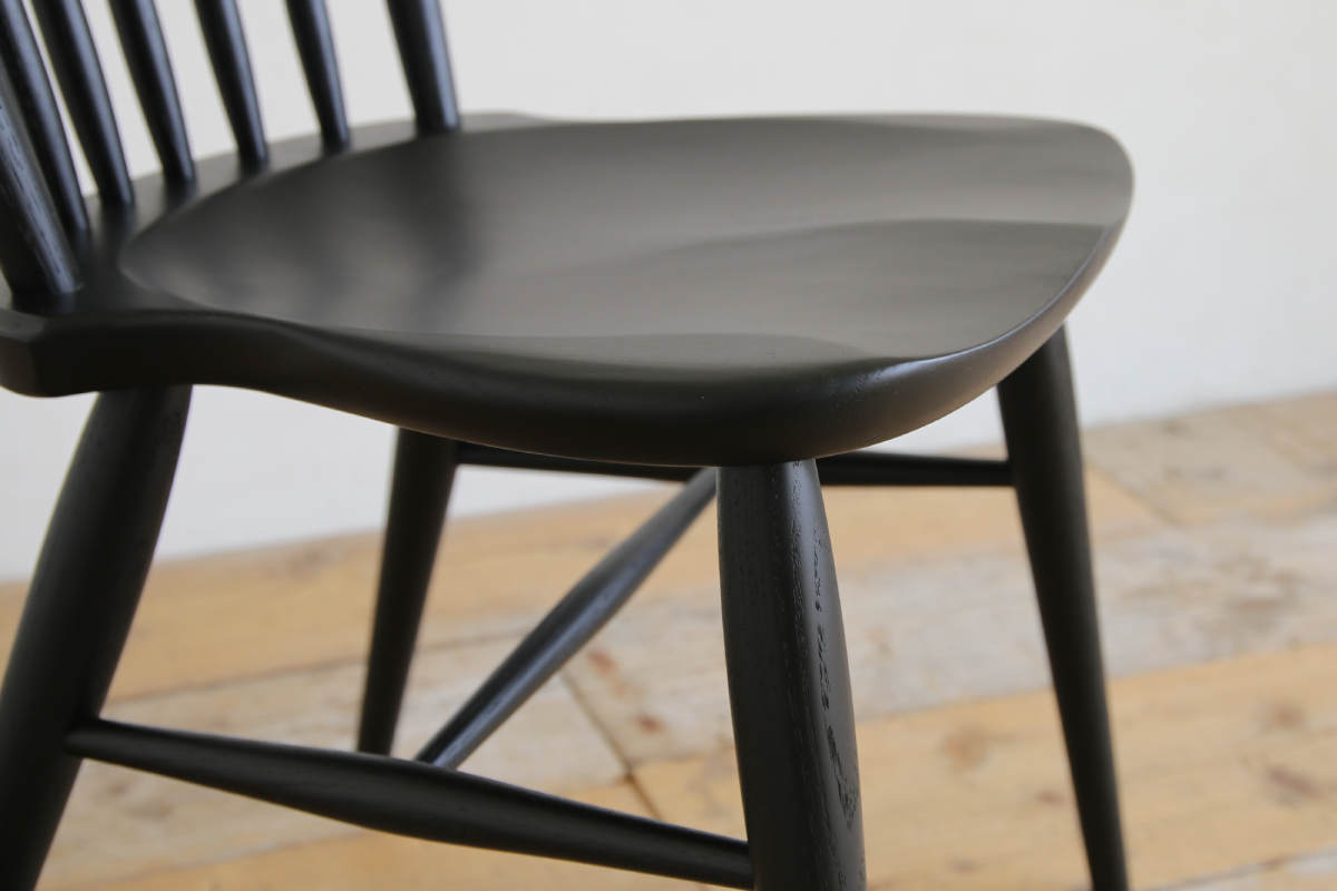 コムバック サイドチェア/ダイニングチェア ハイバック オーク 着色