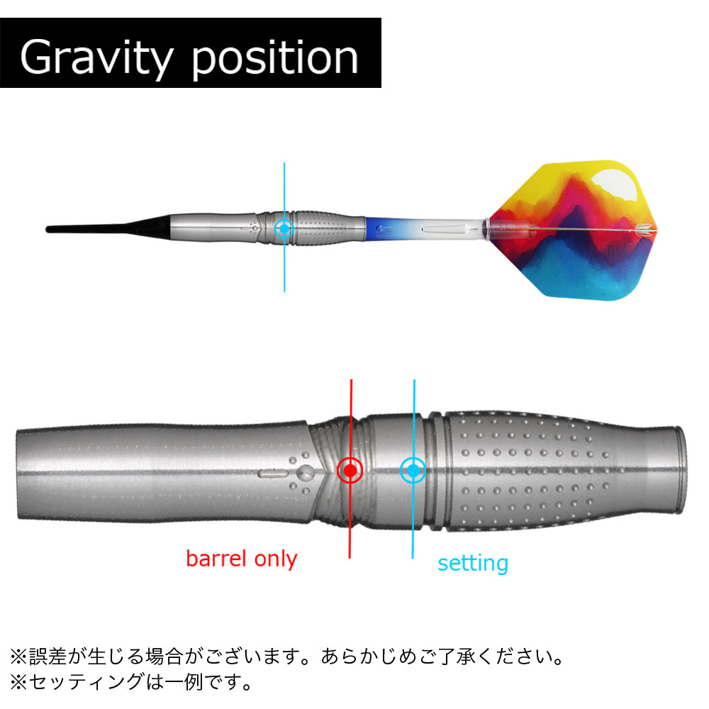 HARUKI RISING SUN 4.0 BARRLS ダーツ プロ バレル ターゲット