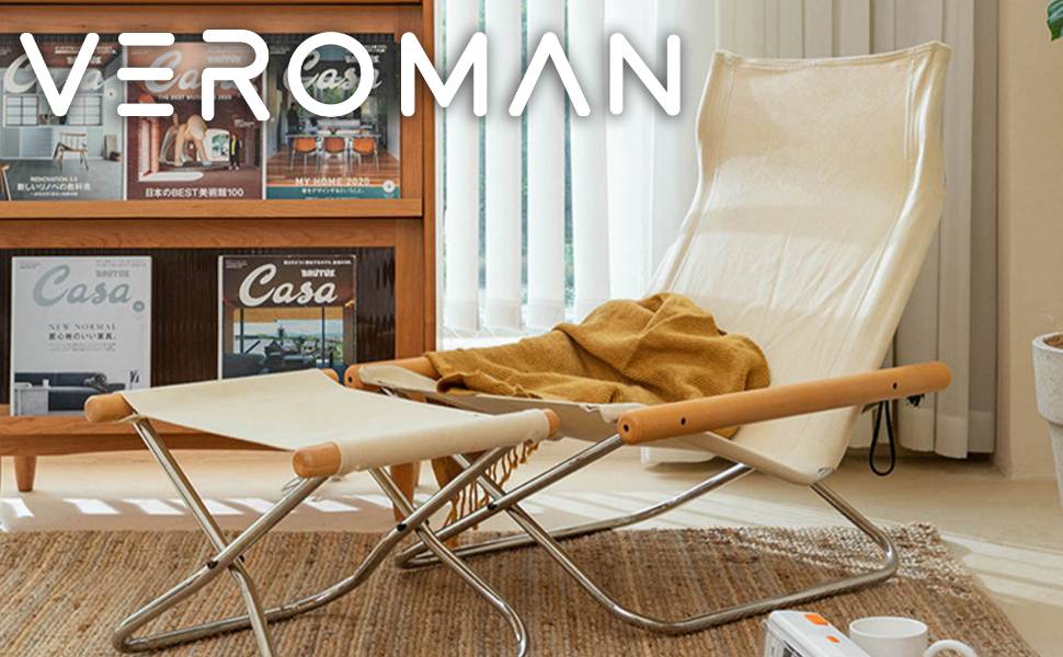 VeroMan チェア 足置き オットマン 軽量 キャンプチェア アウトドア