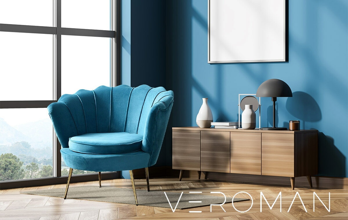 ソファチェア 一人掛けソファ ファブリックチェア 水色 インテリア 122