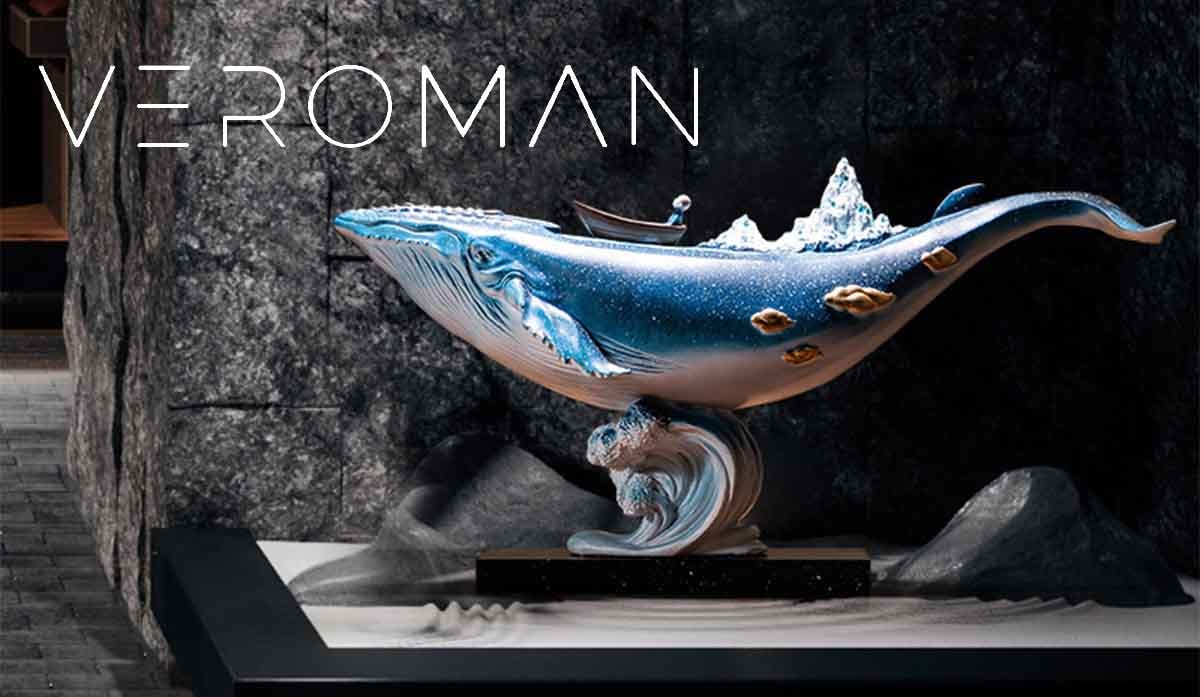 VeroMan 置物 オブジェ 鯨 クジラ ウェール モダン レトロ