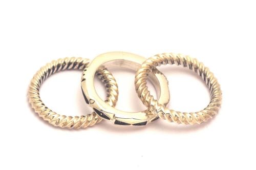 ナバホリング ジェニファー・カーティス作 《3連セットリング/スクエア