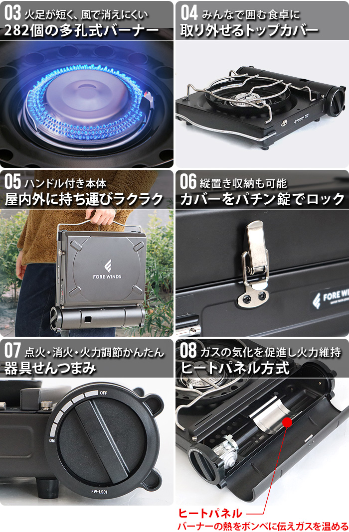 ラックス キャンプ ストーブ FORE WINDS LUXE CAMP STOVE FW-LS01