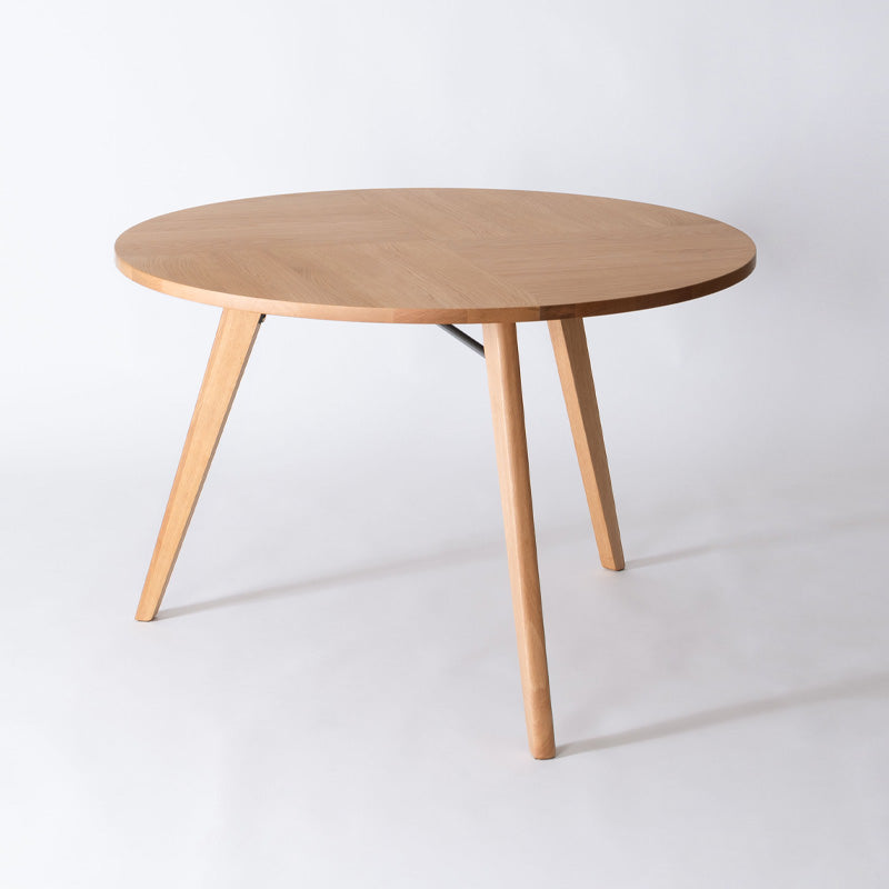 自然と視線が交わる円形ダイニングテーブル 直径110cm 3人用 丸